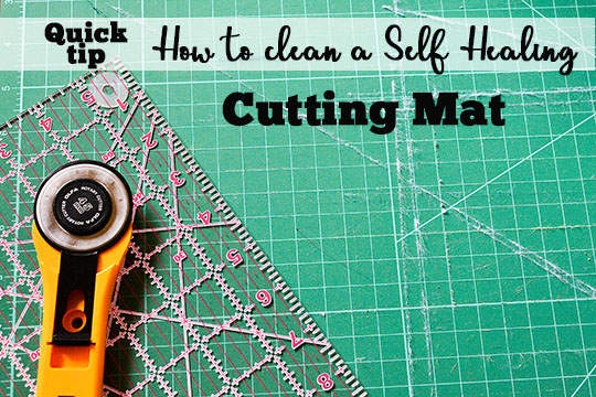 Blue Susan Makes: How to Clean a Self Healing Cutting Mat